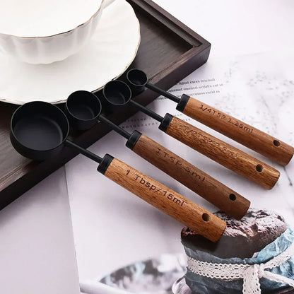 Precision Measuring Set with Wooden Handles – 8-Piece Collection