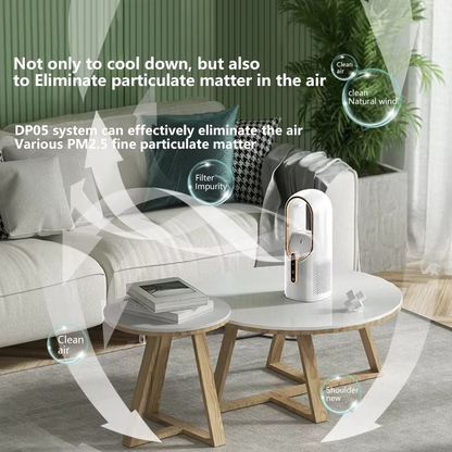 Sleek Bladeless Portable Air Cooler for Home and Office