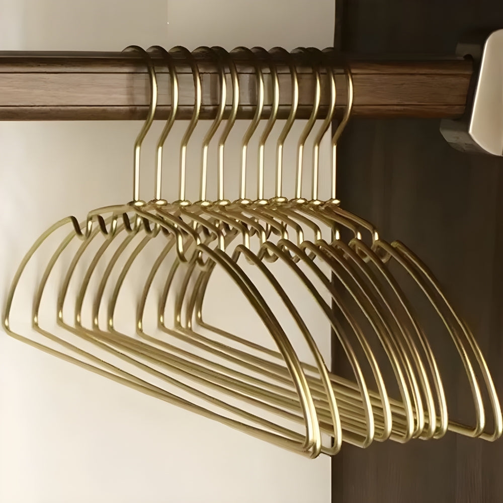 10-Piece Non-Bulge Clothes Hanger Set for Organized Wardrobe