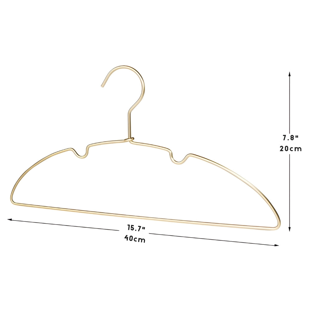 10-Piece Non-Bulge Clothes Hanger Set for Organized Wardrobe