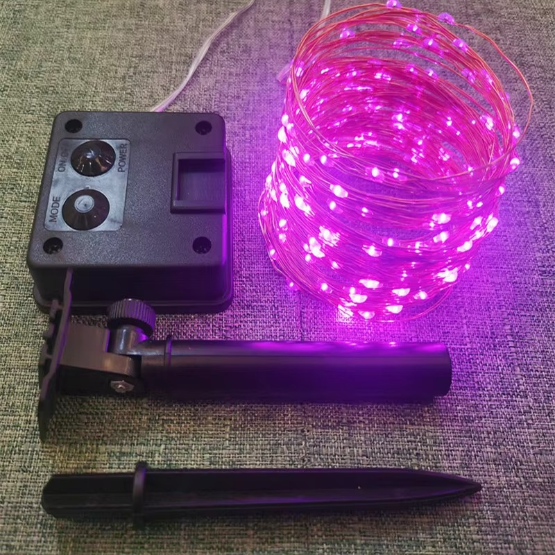 LED Garden Lights with Solar Power, Flexible Copper Wire & Auto Sensor
