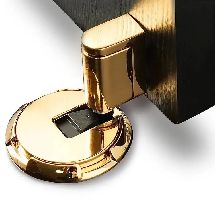 Floor Door Stop with Locking Mechanism – Sturdy Zinc Alloy Construction