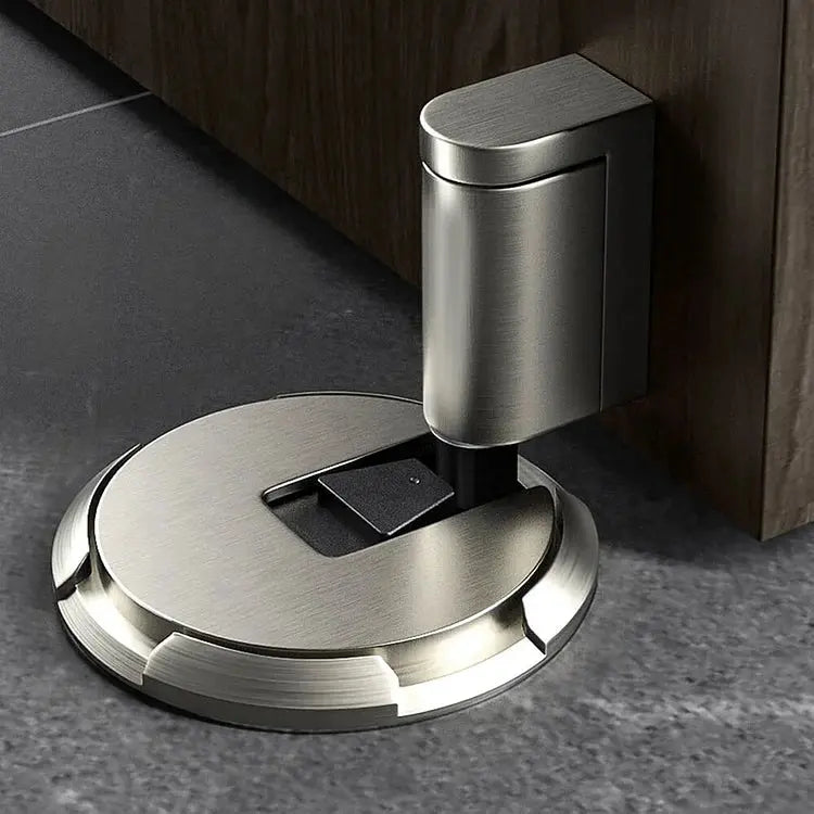 Floor Door Stop with Locking Mechanism – Sturdy Zinc Alloy Construction