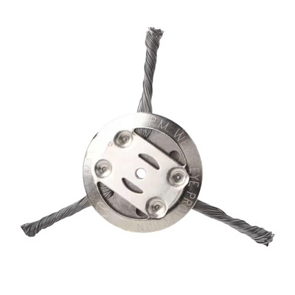 Durable Steel Wire Brush Head for Effective Cleaning and Trimming