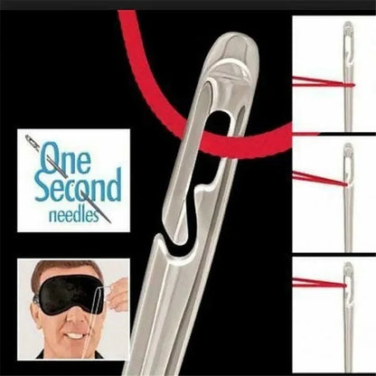 Effortless Needle Threading Set with Side Slot – 30 Varieties