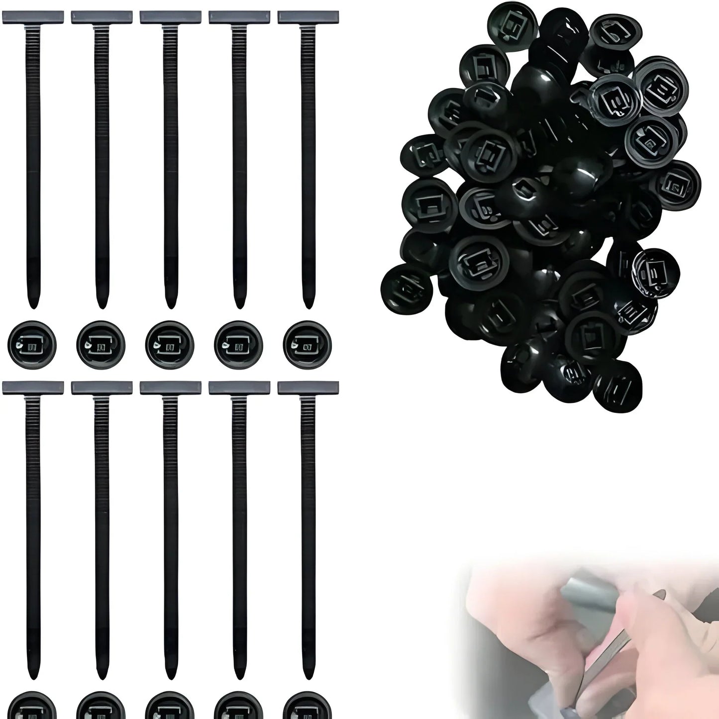 Durable Universal Zip Ties - 50 Pack Heavy-Duty Solutions