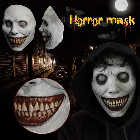 Chilling Grin Full Face Mask for Halloween Festivities