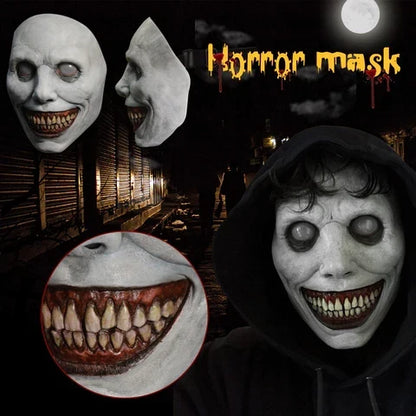 Chilling Grin Full Face Mask for Halloween Festivities