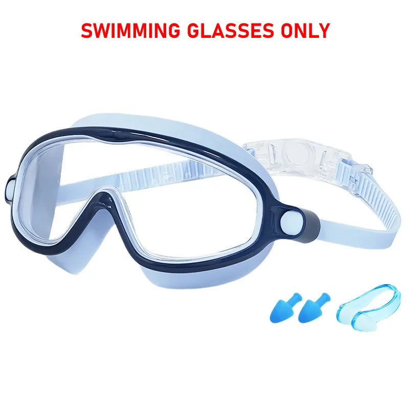 Swimming Goggles for Kids - Anti-Fog, Wide View, UV Protection, Ages 3-15