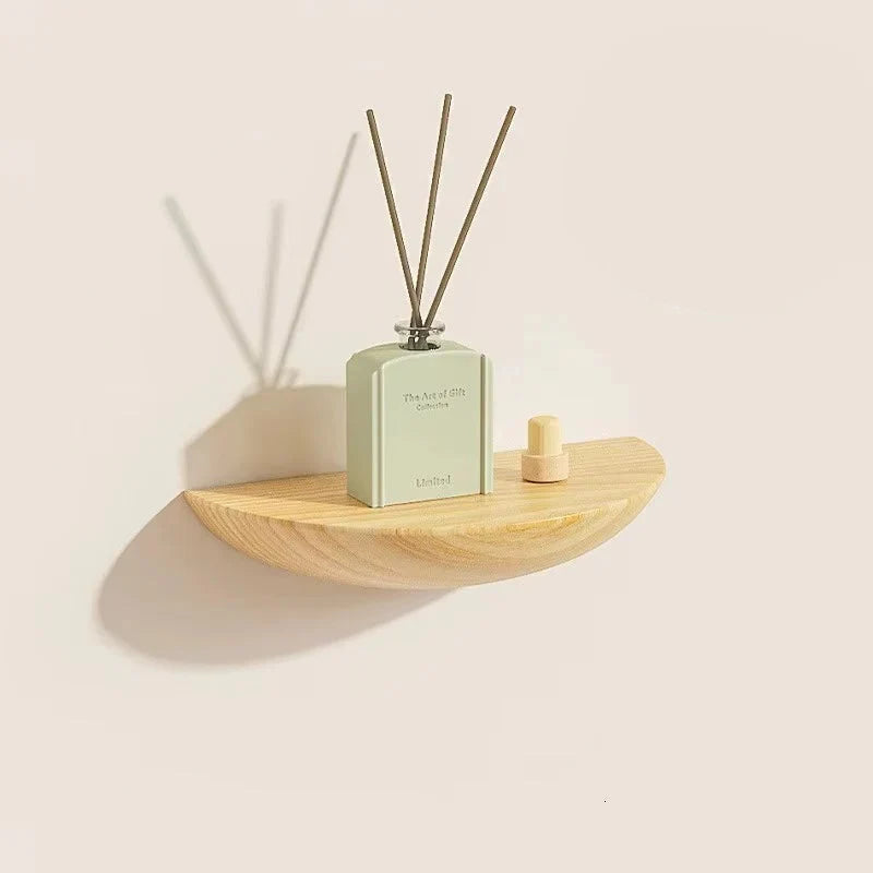Sleek Half-Moon Wall Shelf for Stylish Home Organization