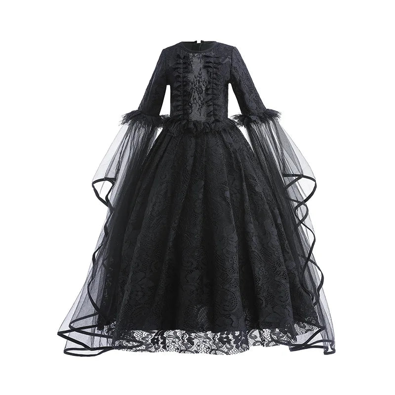 Majestic Villainess Costume Dress for Girls, Ages 4-6