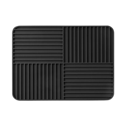 Heat Resistant Silicone Mat for Dish Drying | Foldable Non-Slip Kitchen Organizer