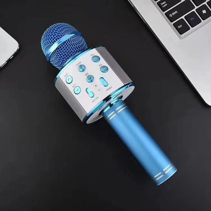 Wireless Karaoke Microphone with Voice Effects and Portable Speaker