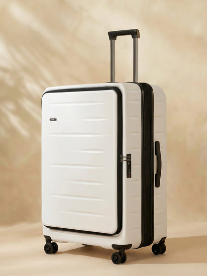 Expandable Hard Shell Carry-On Luggage with Front Pocket & TSA Lock
