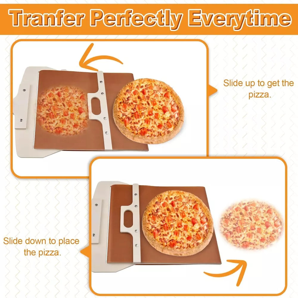 Premium Pizza Transfer Board with Ergonomic Handle