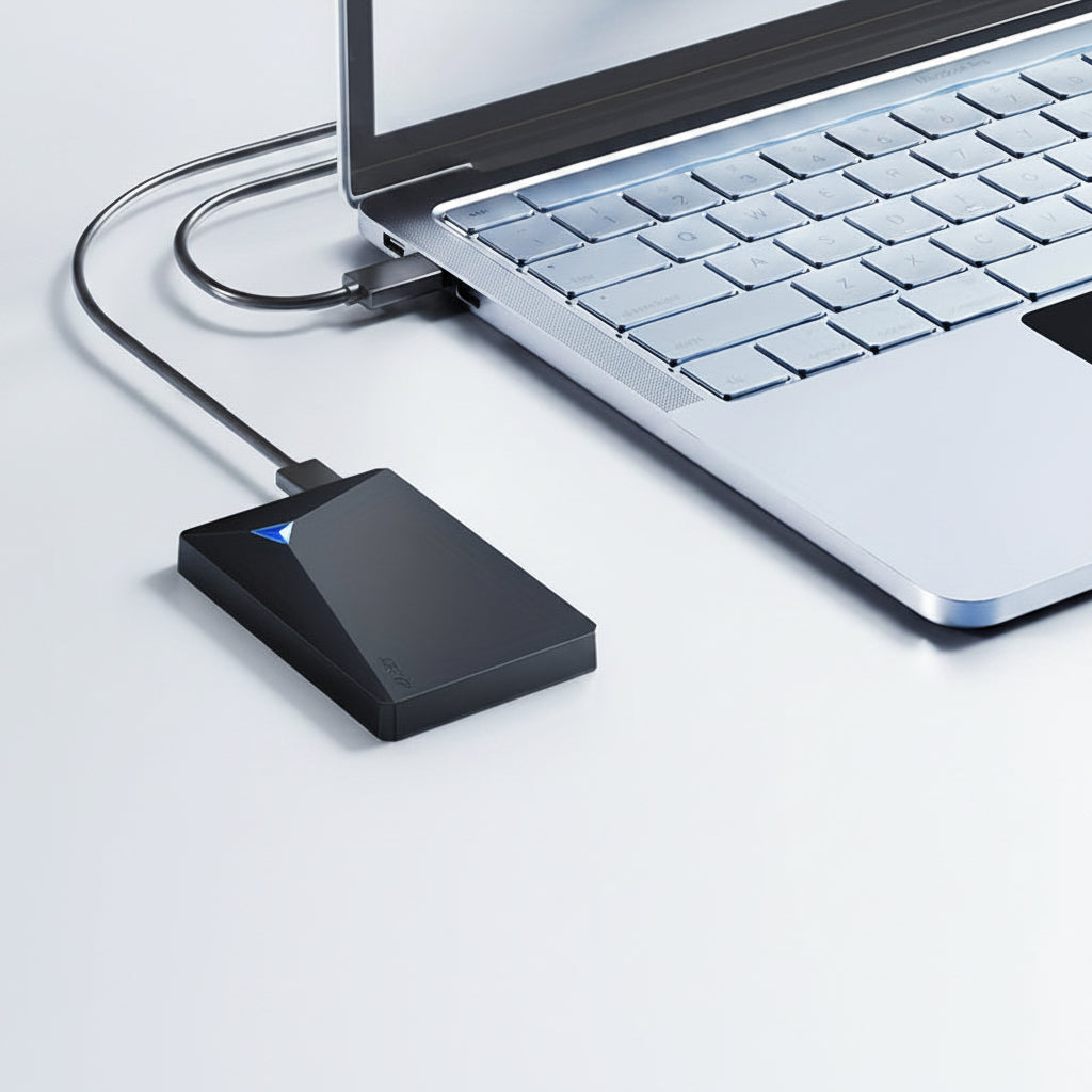 Lightweight External Hard Drive – Slim Portable SSD with USB Connectivity
