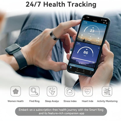 Fitness Tracker Ring with Sleep Monitoring – Waterproof Health Insights