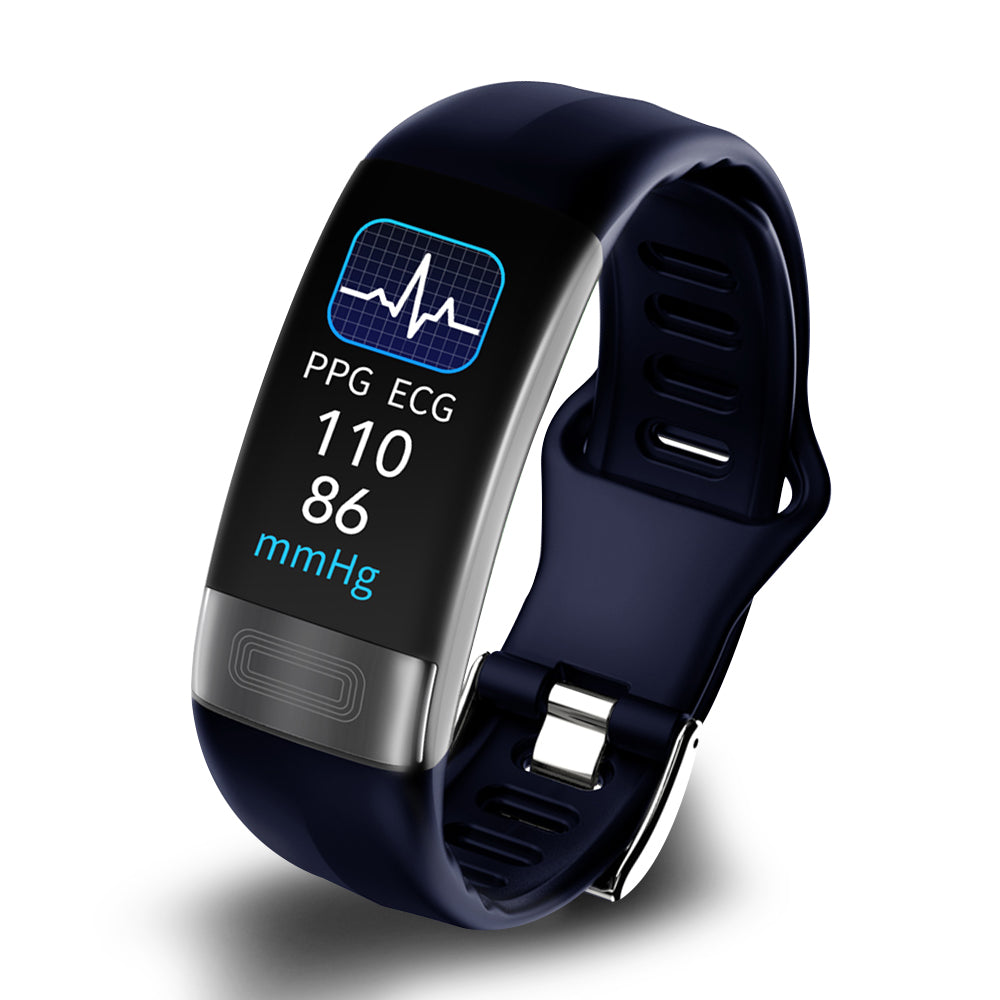 Fitness Tracker Bracelet with Blood Pressure and SpO2 Monitoring for Daily Health
