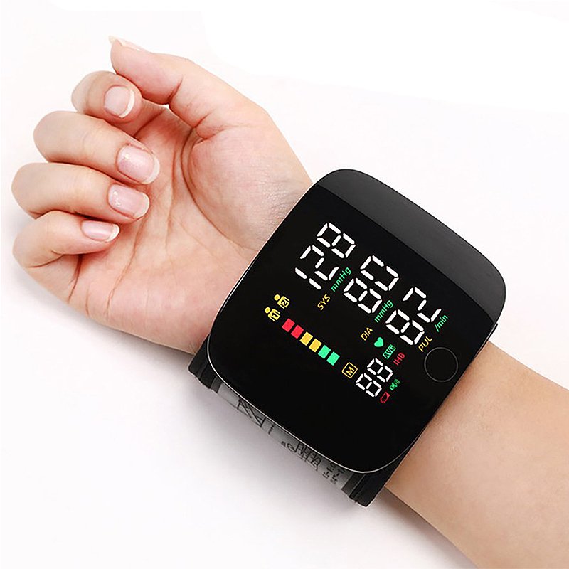 Blood Pressure Monitor with Voice Alerts & LCD Display - Portable Health Tracker