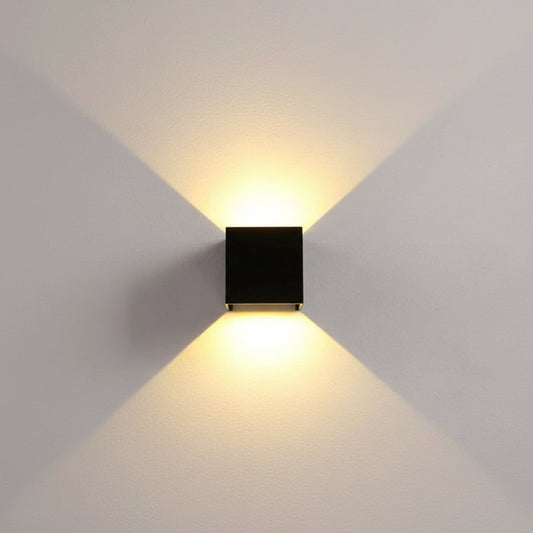 Wireless LED Wall Light with Motion Sensor – Rechargeable Battery, Cube Design
