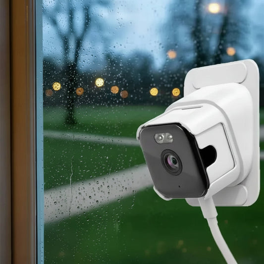 2K Resolution Window Security Camera with Night Vision & Real-Time Alerts