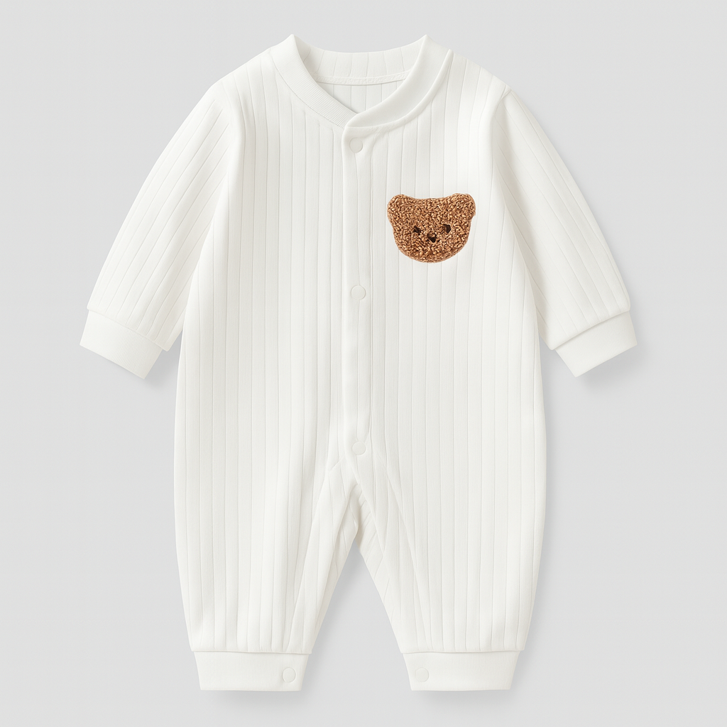 Baby Overall with Soft Ribbed Fabric