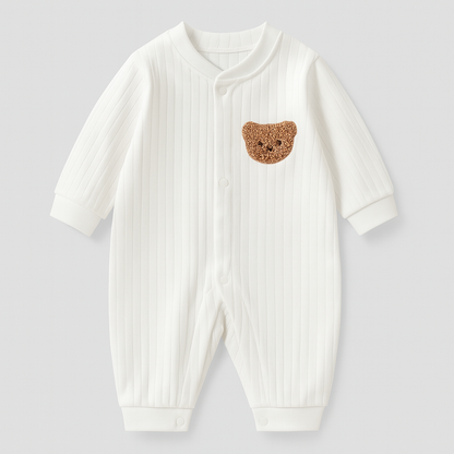 Baby Overall with Soft Ribbed Fabric