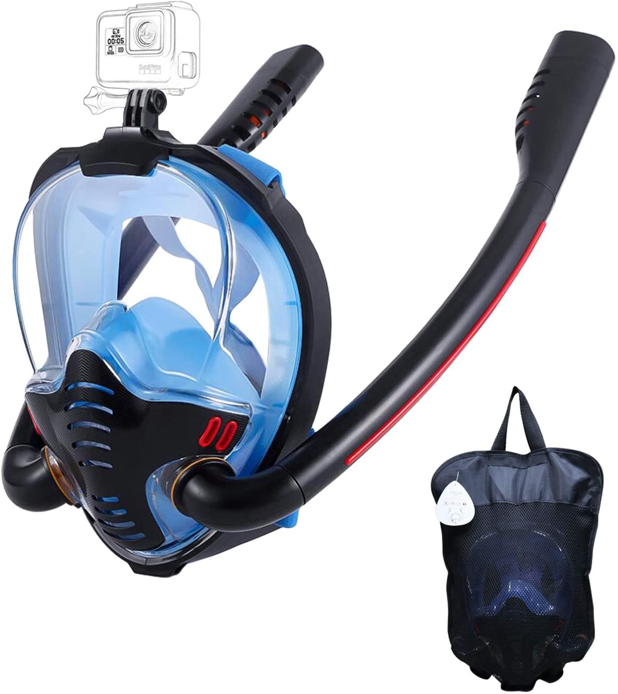Full Face Snorkeling Mask with 180-Degree View | Anti-Fog Feature