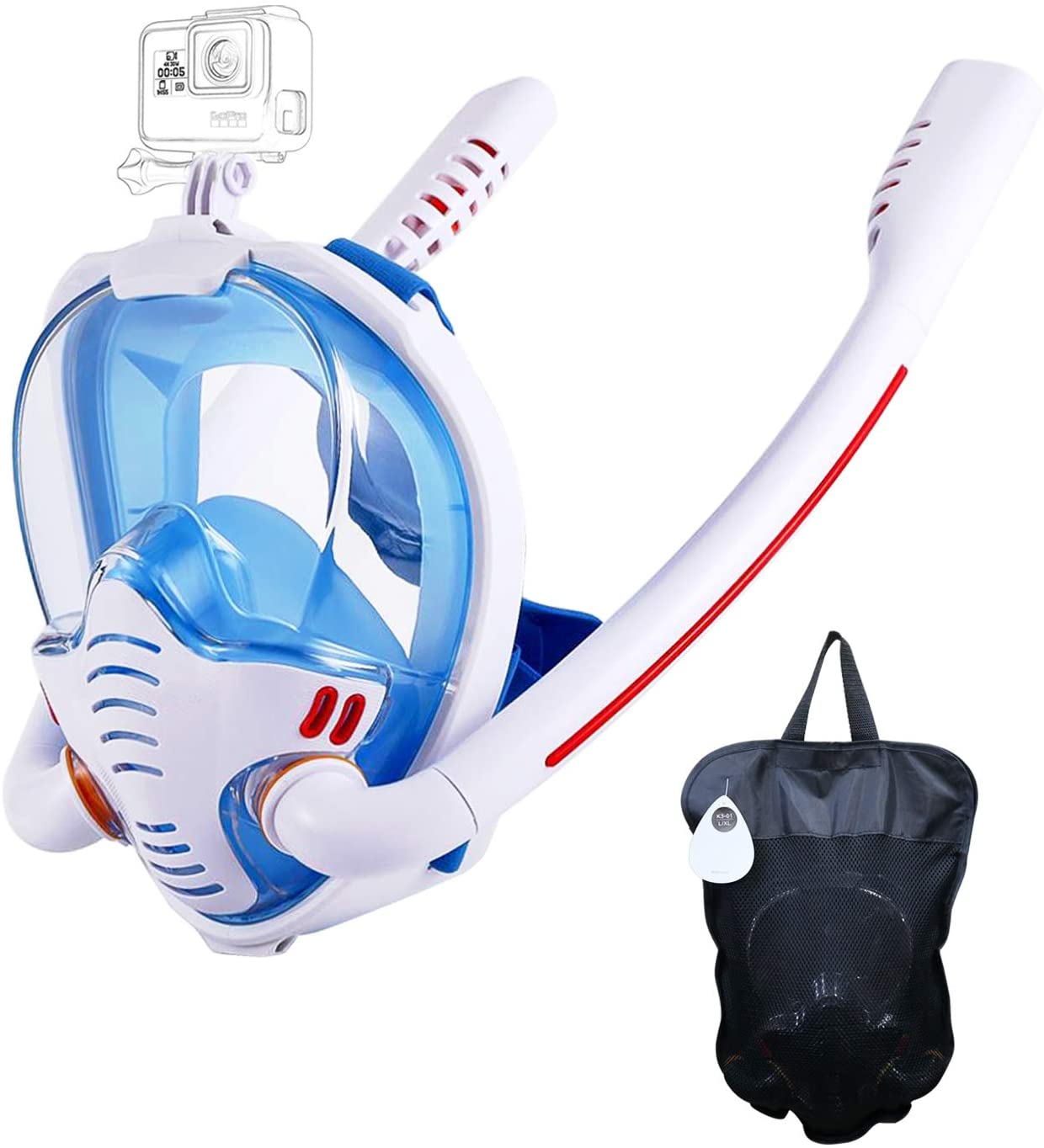 Full Face Snorkeling Mask with 180-Degree View | Anti-Fog Feature
