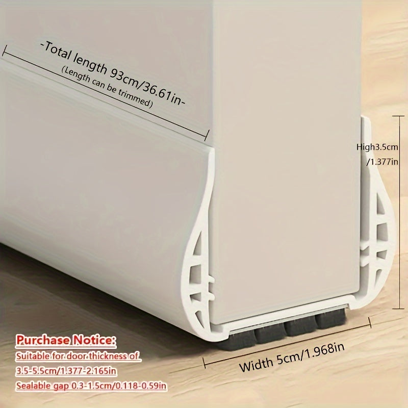 Adjustable Door Draft Stopper for Insulation and Soundproofing – No Tools Needed for Easy Installation