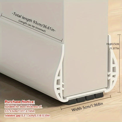 Adjustable Door Draft Stopper for Insulation and Soundproofing – No Tools Needed for Easy Installation