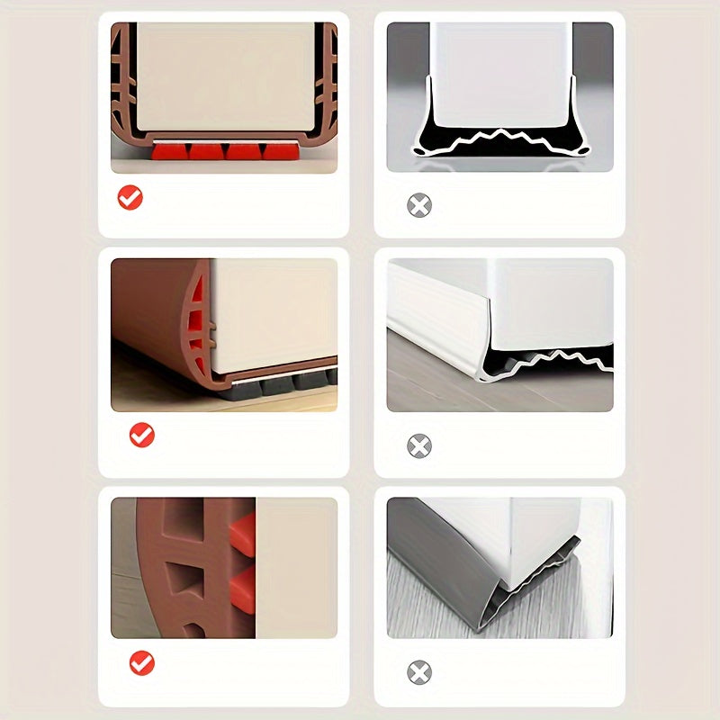 Adjustable Door Draft Stopper for Insulation and Soundproofing – No Tools Needed for Easy Installation