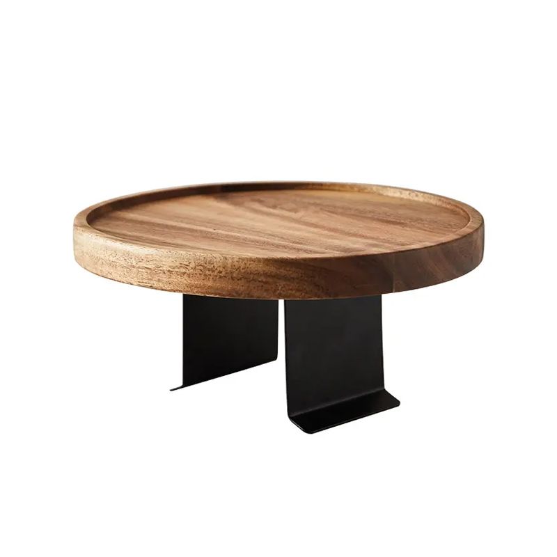 Compact Wooden Armrest Tray with Secure Clip Design