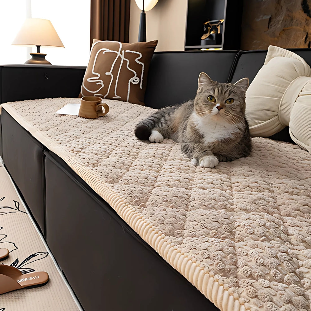 Non-Slip Sofa Protector in Knit Fabric