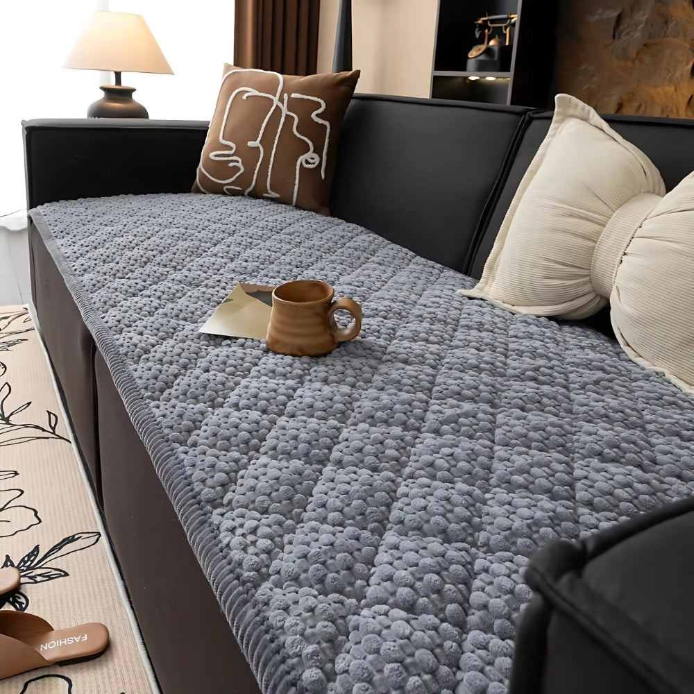 Non-Slip Sofa Protector in Knit Fabric