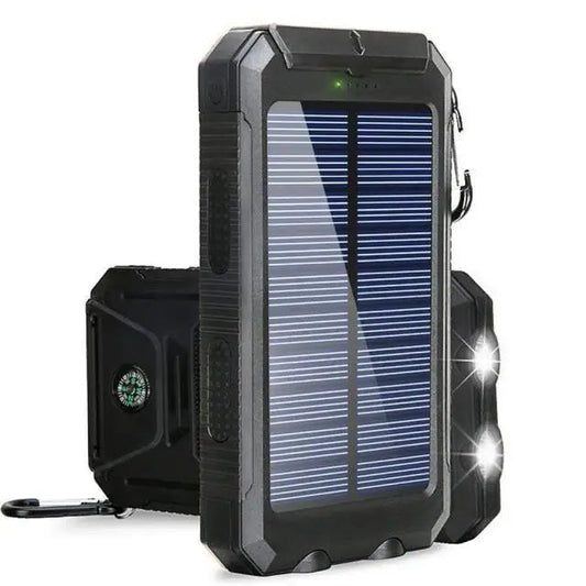 20000mAh Solar Battery Pack with LED Light for Camping and Travel