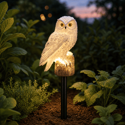 Owl Shaped Solar Outdoor Light with Automatic Sensor for Garden Decoration