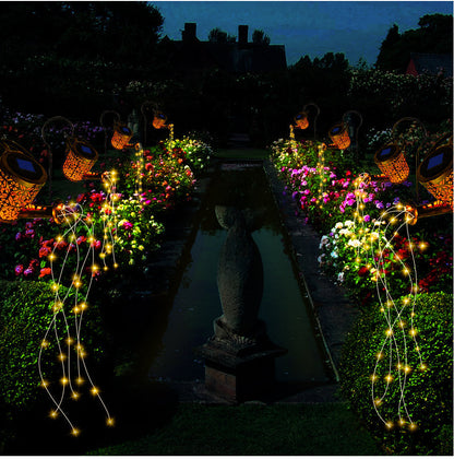 Solar-Powered LED Lantern for Garden in Moroccan Style