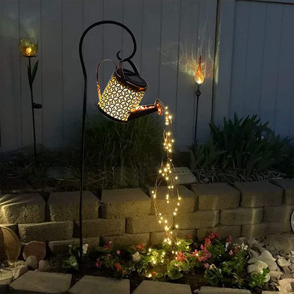 Solar-Powered LED Lantern for Garden in Moroccan Style