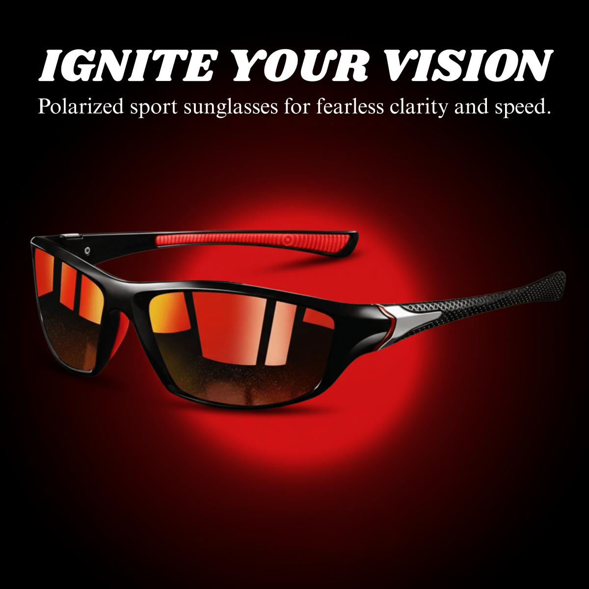Polarized Sport Sunglasses with UV400 Protection – Lightweight Comfort Design