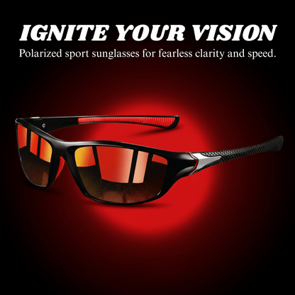 Polarized Sport Sunglasses with UV400 Protection – Lightweight Comfort Design