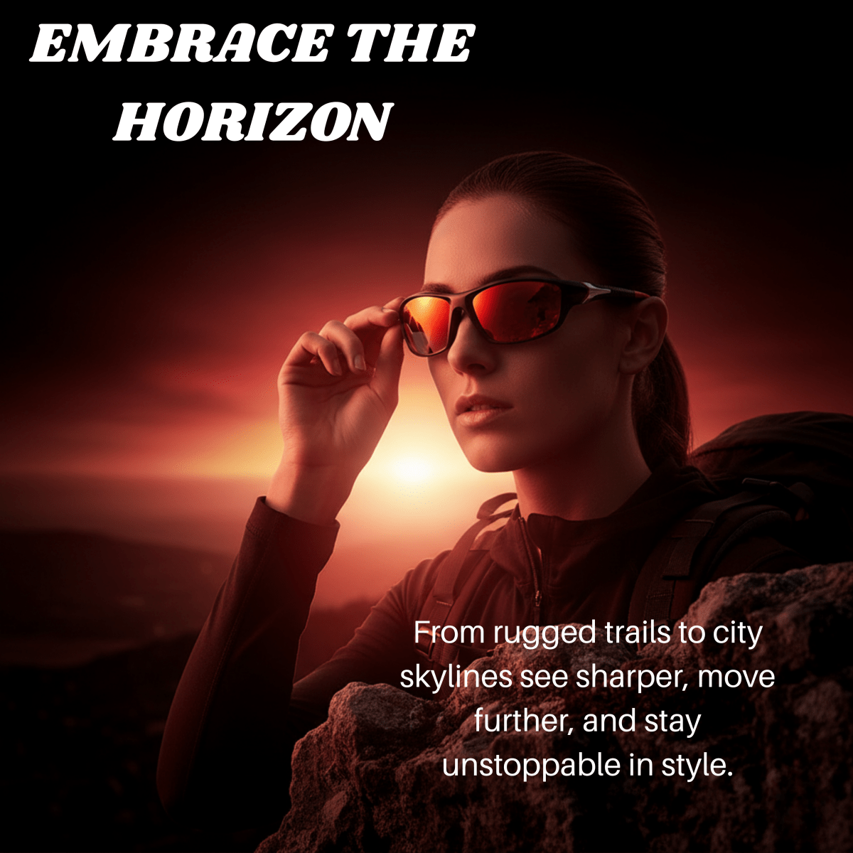 Polarized Sport Sunglasses with UV400 Protection – Lightweight Comfort Design