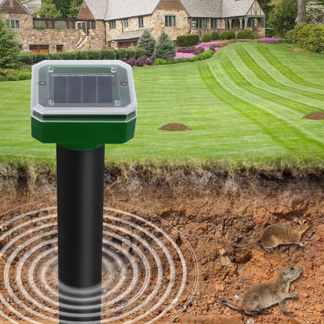 Rodent Deterrent Stakes with Solar Power