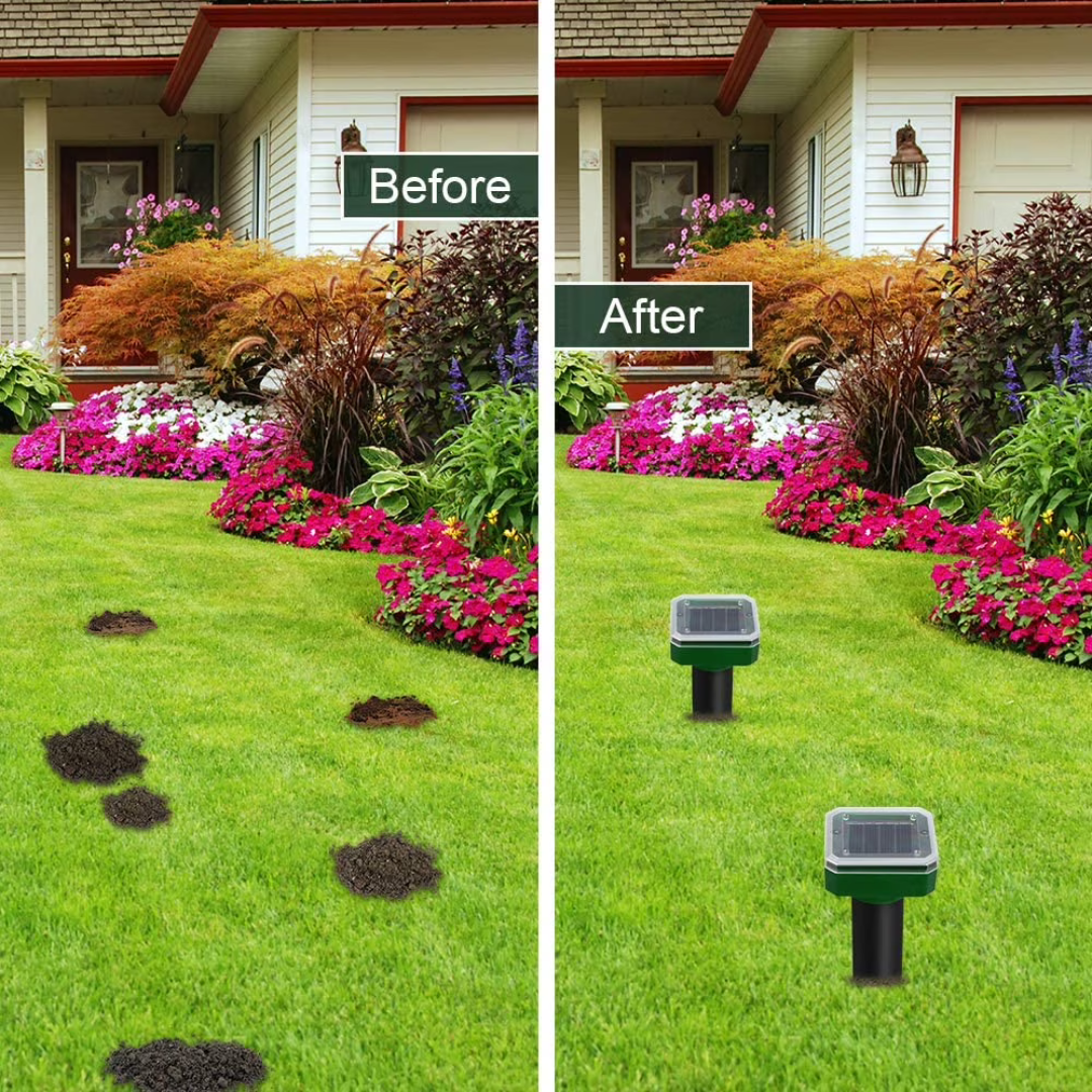 Rodent Deterrent Stakes with Solar Power