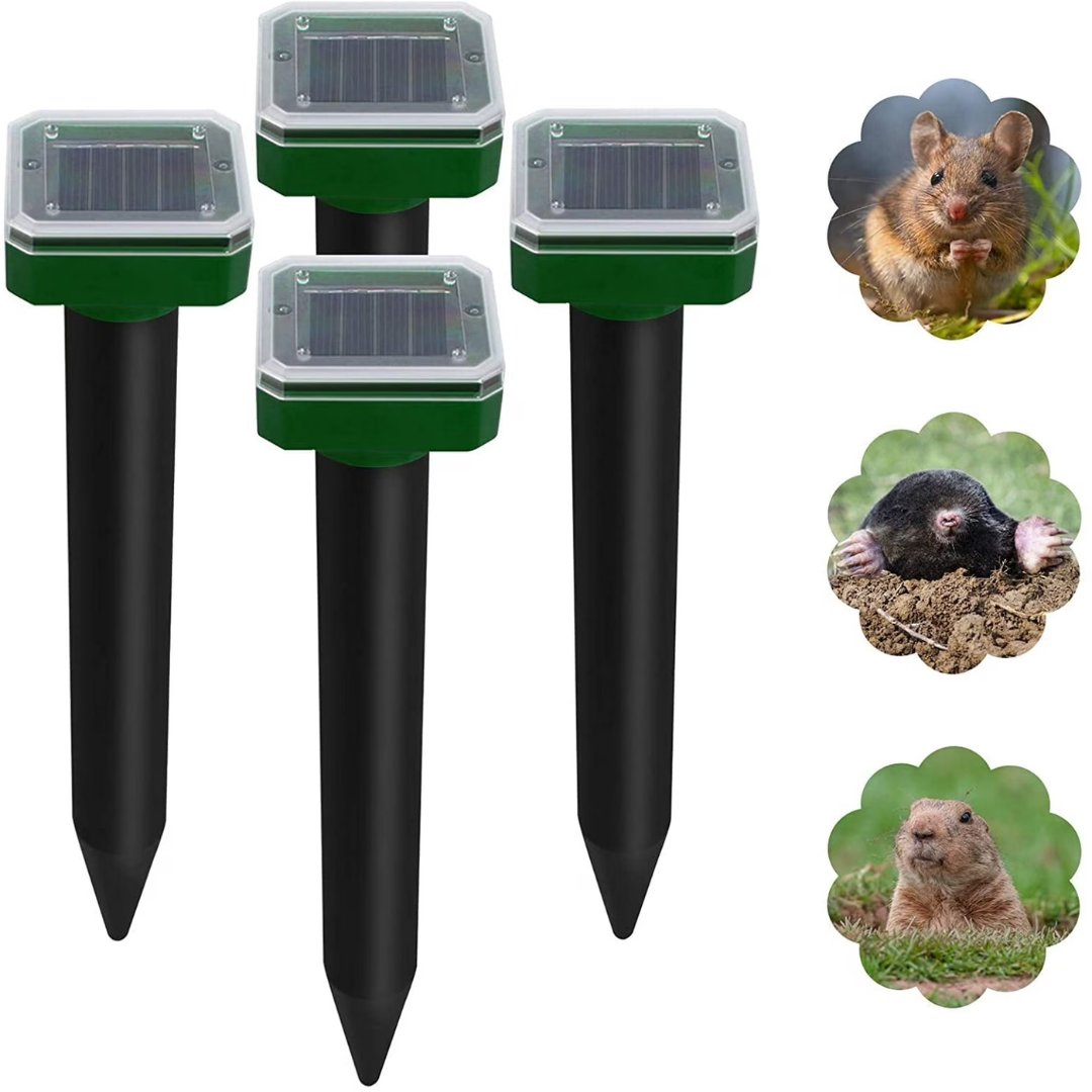 Rodent Deterrent Stakes with Solar Power