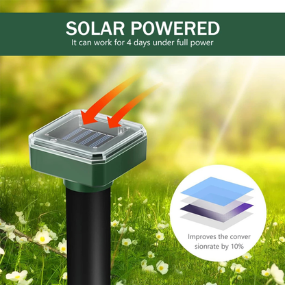 Rodent Deterrent Stakes with Solar Power
