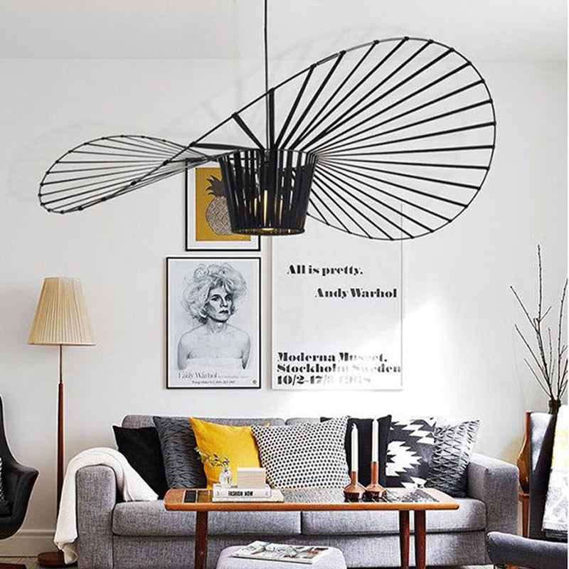 Contemporary LED Hanging Light Fixture for Industrial Spaces