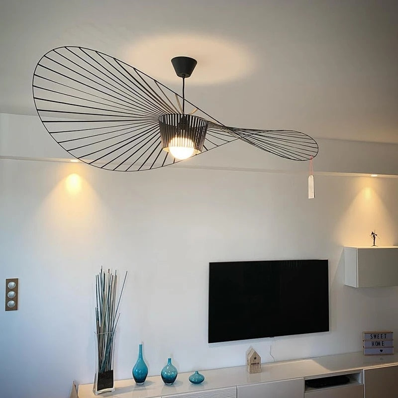 Contemporary LED Hanging Light Fixture for Industrial Spaces