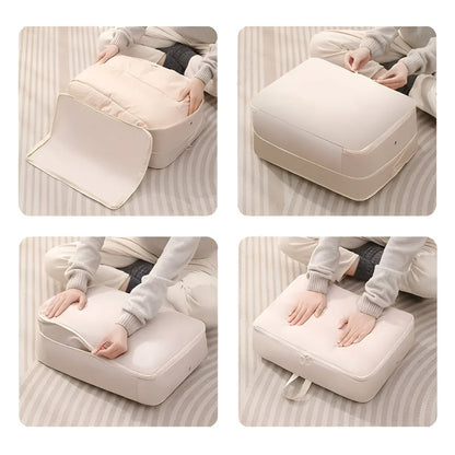 Compression Storage Bags for Clothes & Bedding with Zip Closure – Space-Saving Design