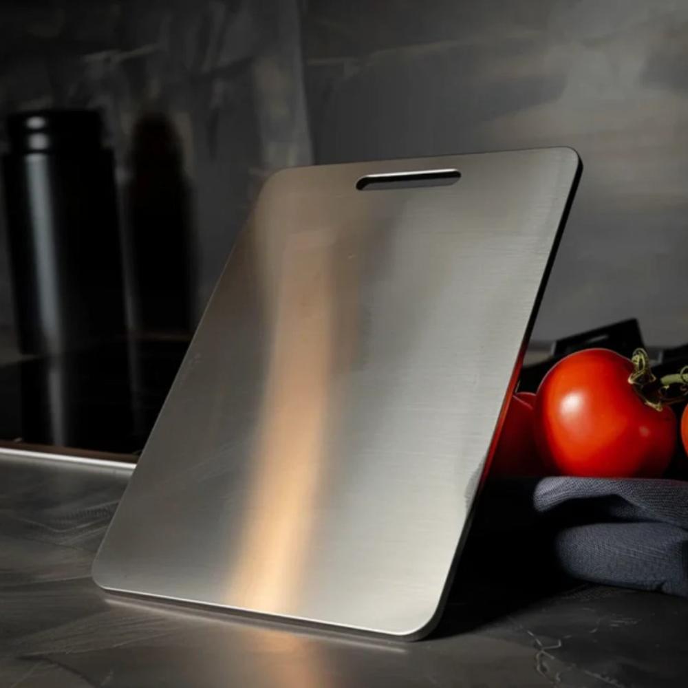 Antibacterial Stainless Steel Cutting Board – Durable Food Preparation Tool